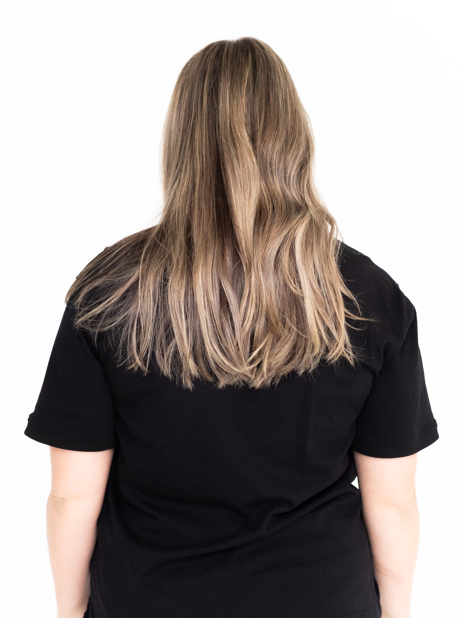 Back view of the Indiana breastfeeding tee in black